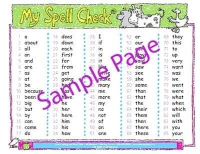Sitton Spelling Spell Check Cards - Grades K to 2 - Pack of 10 2212260